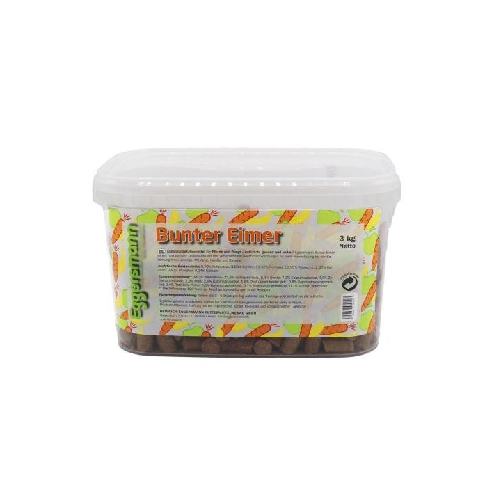 Eggersmann Lecker Bricks Bunter Eimer 3 kg Belohnungsfutter