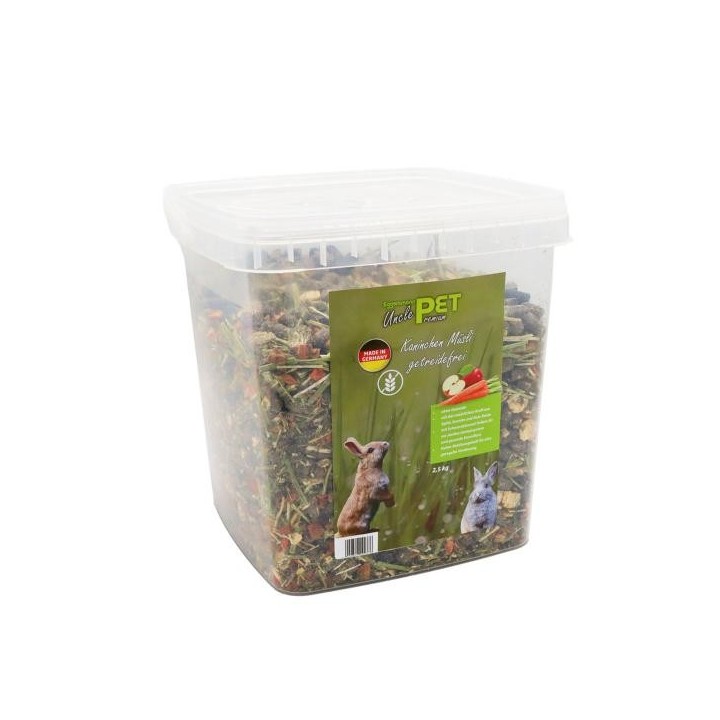 Eggersmann Uncle Pet Premium Kaninchen Müsli getreidefrei 2,5 kg