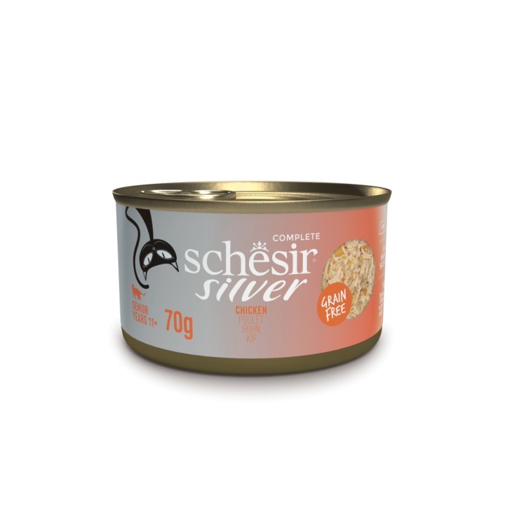 Schesir Silver Senior 12 x 70 g - Huhn