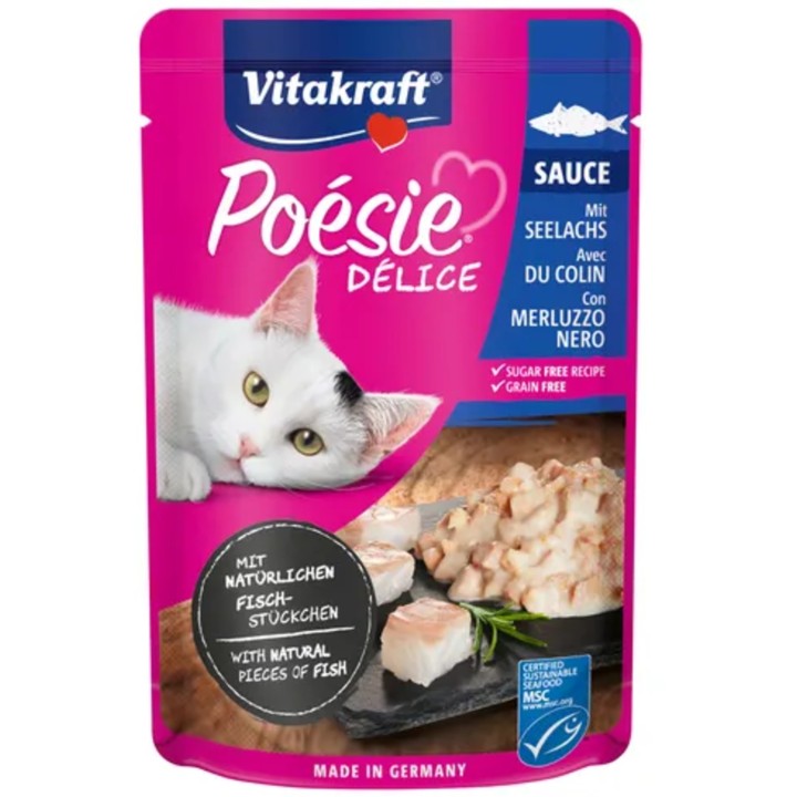 Vitakraft Katzennassfutter Poésie® Délice Sauce + - Seelachs