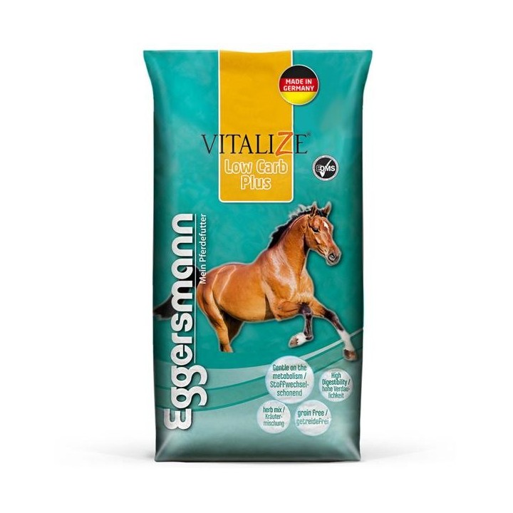 Eggersmann Vitalize Low Carb Plus 15 kg getreidefreies Pferdefutter