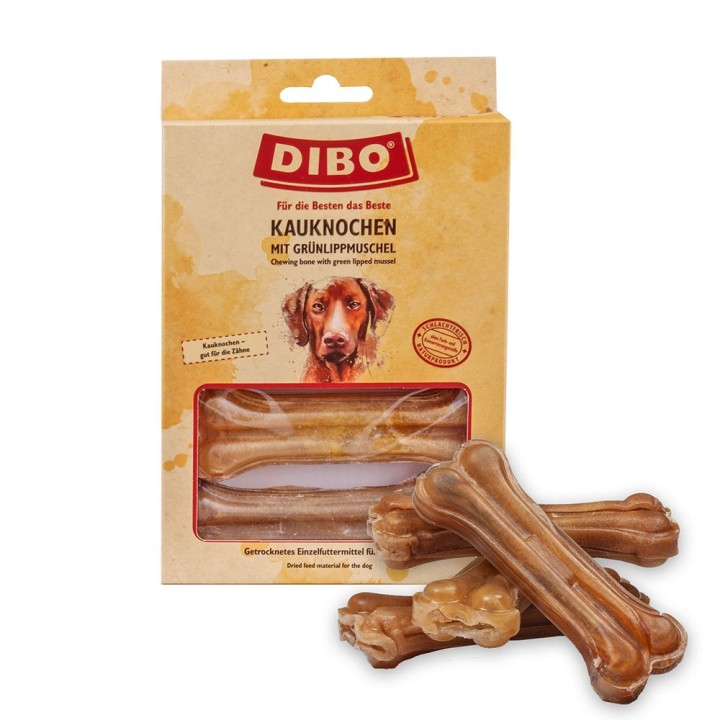 DIBO Kauknochen mit Grünlippmuschel - Sparpaket: 4 x 120 g