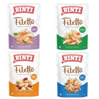 RINTI Filetto Pouch in Jelly 8 x 100 g - Mix (4 Sorten)