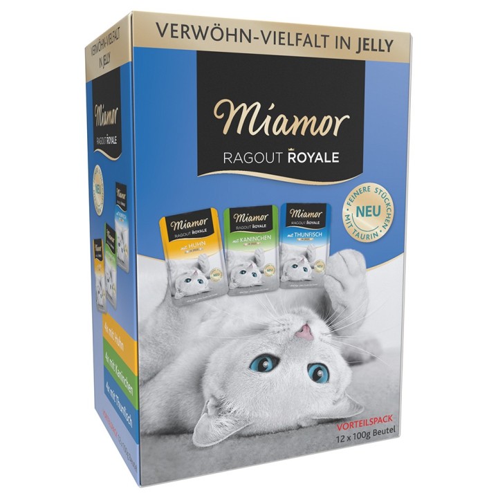 Miamor Ragout Royale - gemischtes Paket - 12 x 100 g Jelly 1 (3 Sorten)
