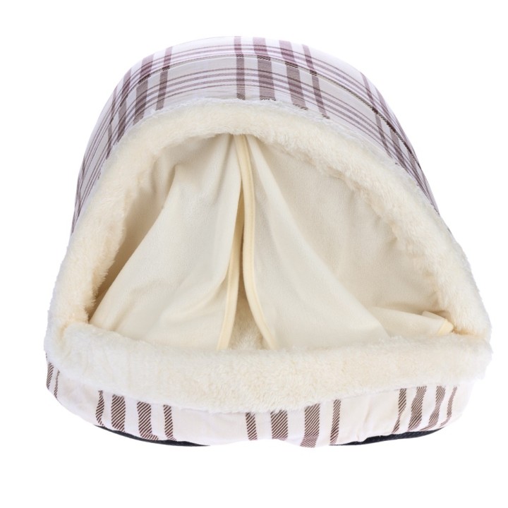 zooplus basics Karo Kuschelbett Höhle - L 60 x B 40 x H 28 cm