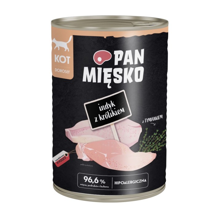 Pan Mięsko Cat 12 x 400 g - Truthahn mit Kaninchen