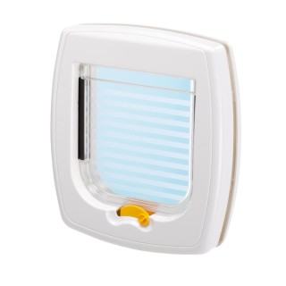 Ferplast Hunde- und Katzenklappe Swing 1 - Katzenklappe weiß