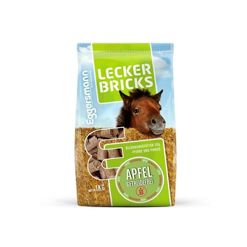Eggersmann Lecker Bricks Apfel getreidefrei 1kg Belohnungsfutter