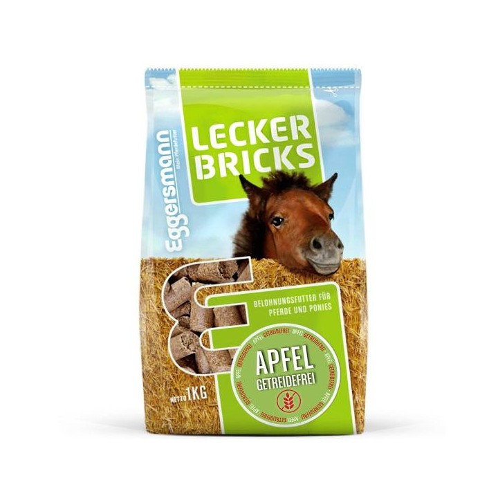 Eggersmann Lecker Bricks Apfel getreidefrei 1kg Belohnungsfutter
