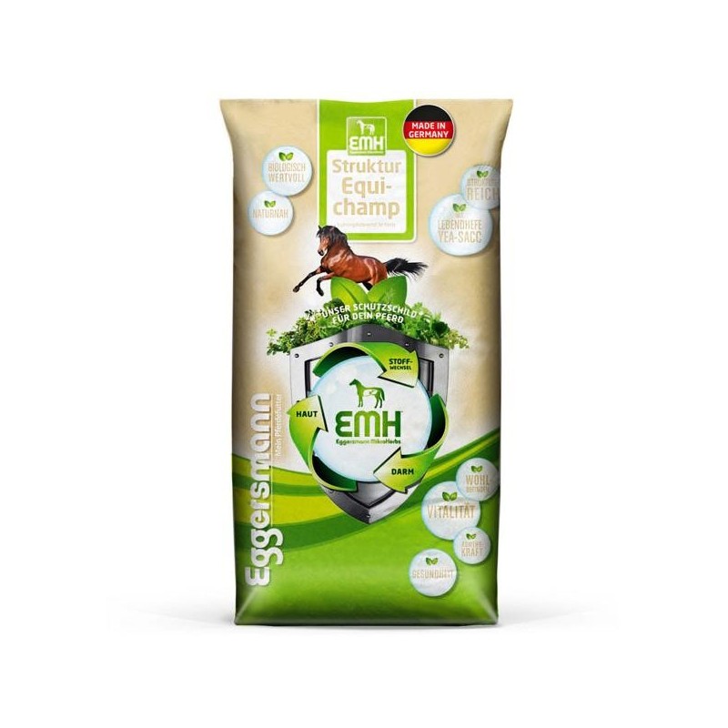 Eggersmann EMH Struktur Equichamp Sack 20 kg Futter für Freizeit- und Sportpferde