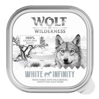 Wolf of Wilderness Adult - Single Protein 6 / 24 x 300 g Schale  - 6 x 300 g: White Infinity - Pferd