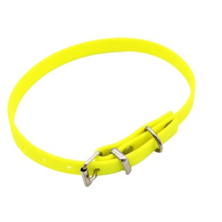 Heim Biothane®-Halsband genietet, neon-gelb - 24 - 31 cm Halsumfang, 9 mm breit
