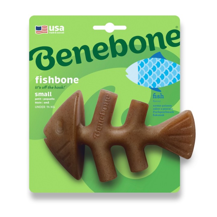 Benebone Fishbone - Small: ca. L 15 x B 9 cm
