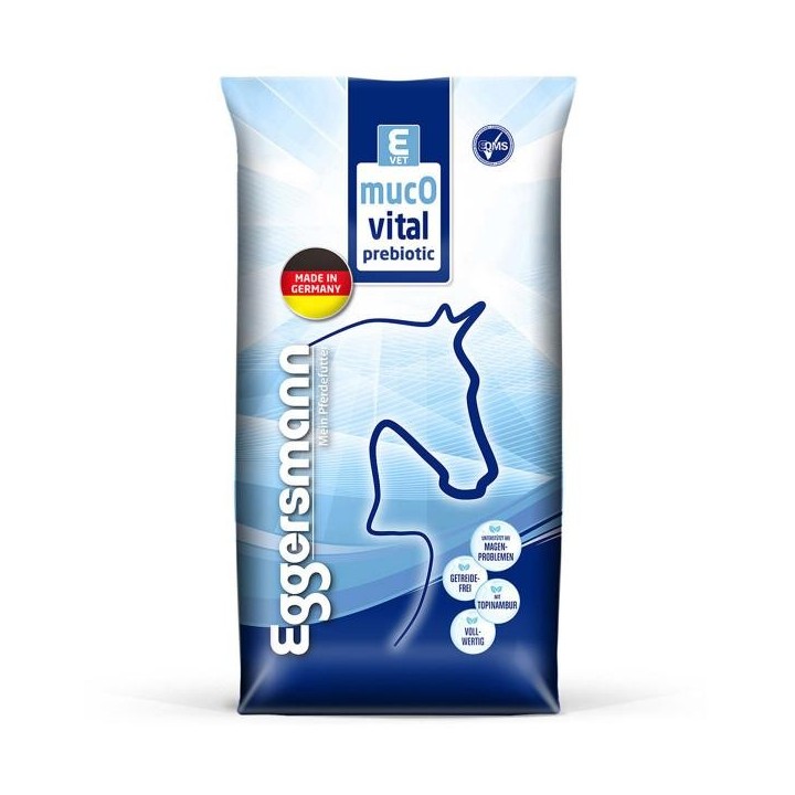Eggersmann E-VET mucOvital prebiotic 20 kg getreidefreies Pferdefutter für Magenerkrankungen