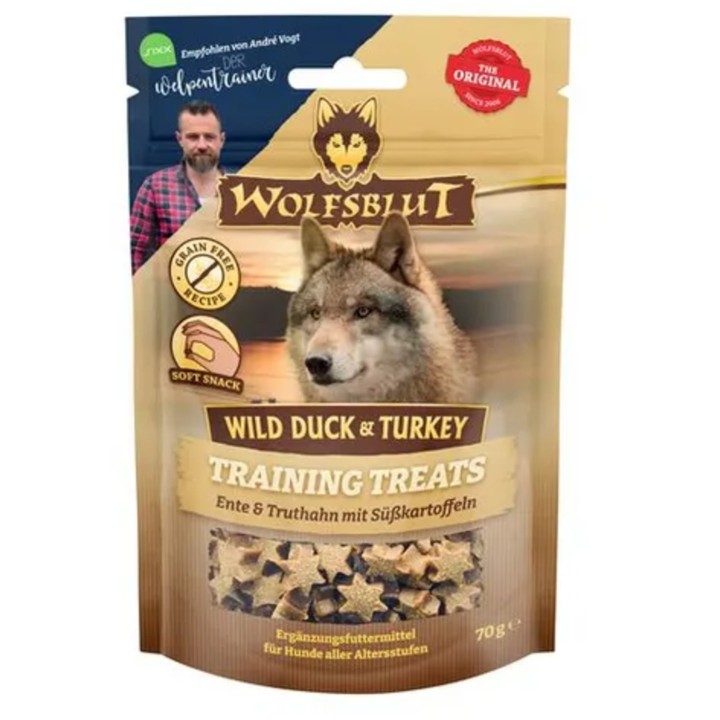 WOLFSBLUT Hundesnack Wild Duck & Turkey Training Treats - 70 g
