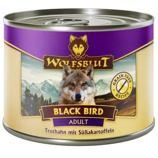 WOLFSBLUT Hundenassfutter Black Bird Truthahn & Süßkartoffel - 200 g