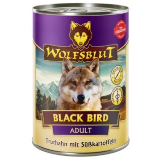 WOLFSBLUT Hundenassfutter Black Bird Truthahn & Süßkartoffel - 395 g