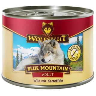 WOLFSBLUT Hundenassfutter Blue Mountain Wild & Kartoffel - 200 g