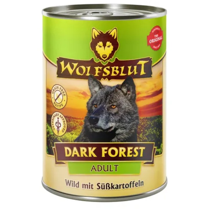 WOLFSBLUT Hundenassfutter Dark Forest  Wild & Süßkartoffel - 395 g
