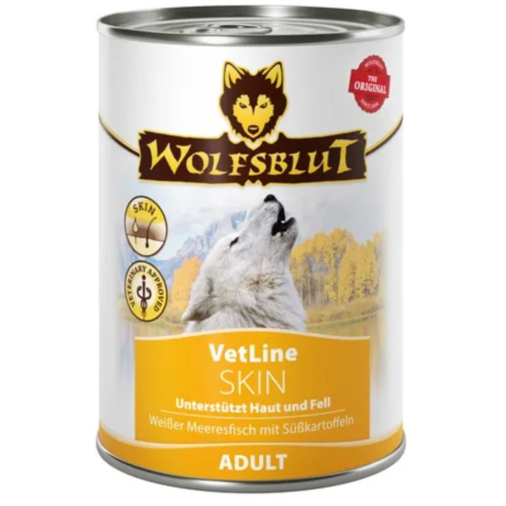 WOLFSBLUT Hundenassfutter VetLine Skin - 395 g