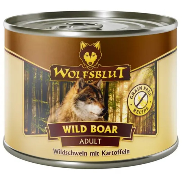 WOLFSBLUT Hundenassfutter Wild Boar Wildschwein & Kartoffel - 200 g