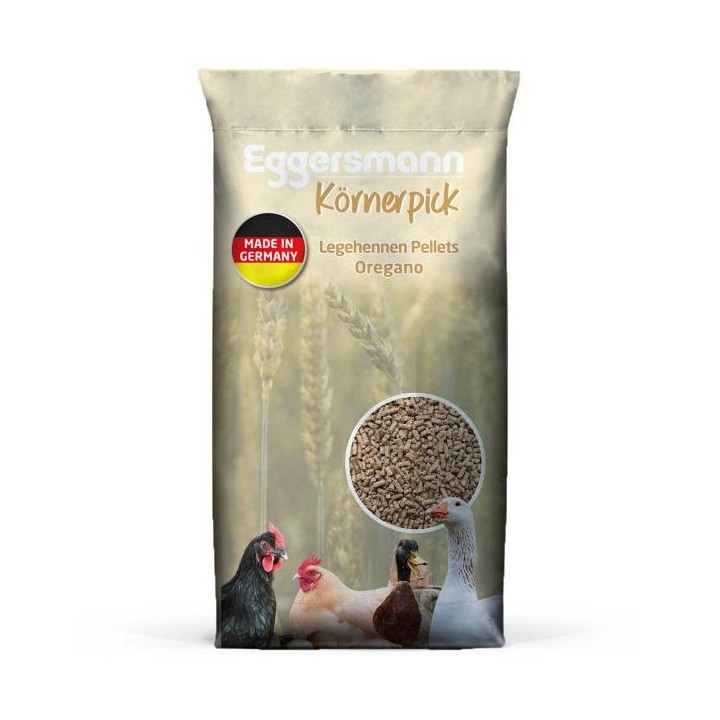 Eggersmann Körnerpick - Legehennen Pellets Oregano 25 kg Alleinfutter für Legehennen