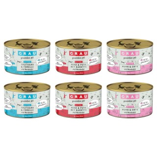 GRAU Kitten Multipack - 6 x 200 g (3 Sorten)