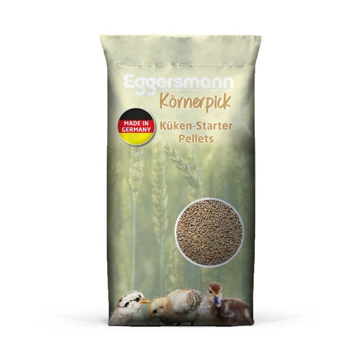 Eggersmann Körnerpick - Küken-Starter Pellets 25 kg Alleinfutter zur Kükenaufzucht