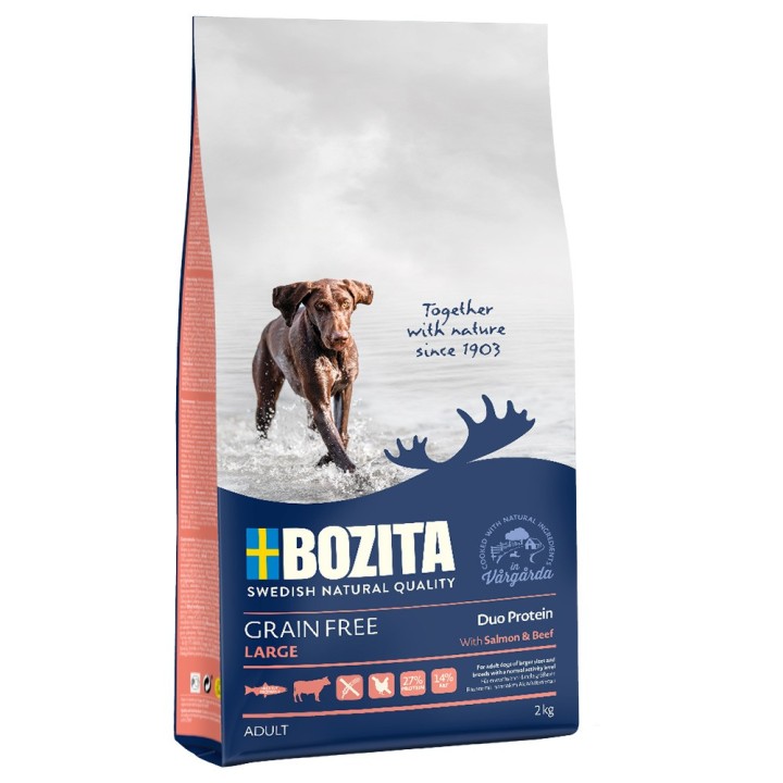 Bozita Dog Purely Adult Large Grain Free Lachs & Rind - 2 kg