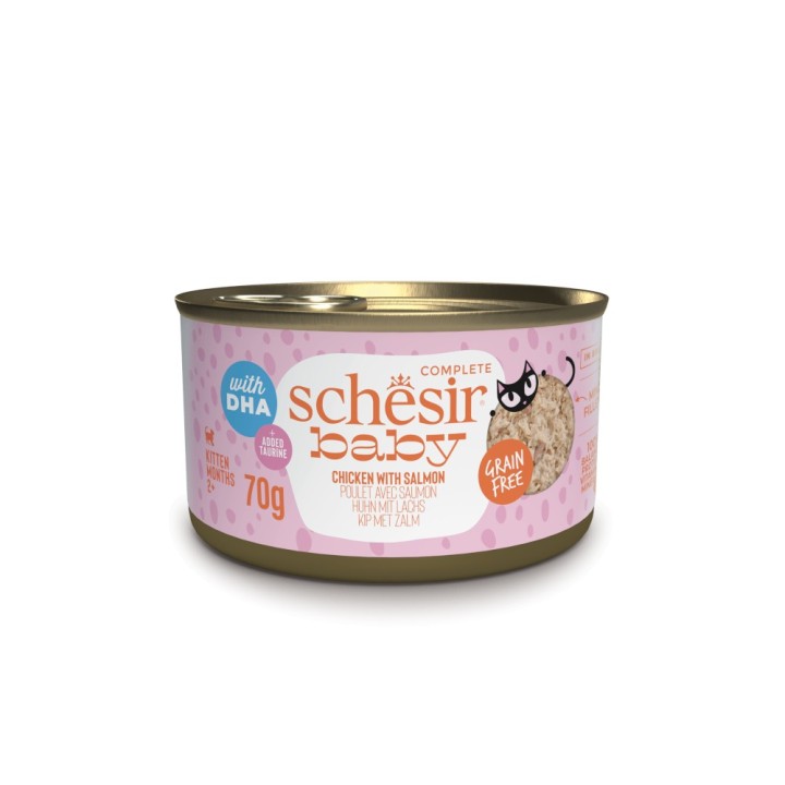 Schesir Baby 12 x 70 g - Huhn & Lachs