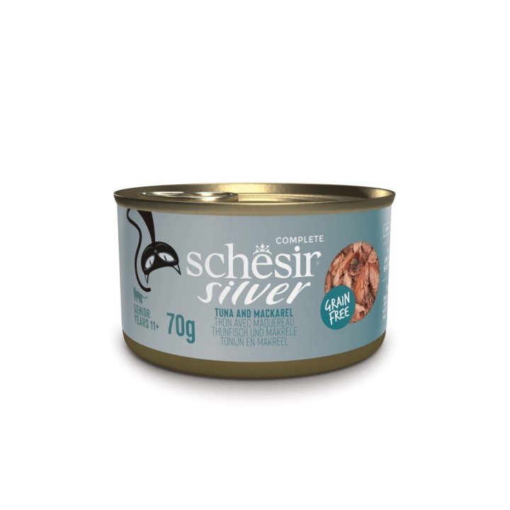 Schesir Silver Senior 12 x 70 g - Thunfisch & Makrele