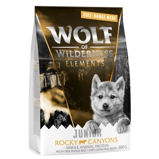 Wolf of Wilderness JUNIOR Sensitiv "Rocky Canyons" Freiland-Rind - getreidefrei - 300 g