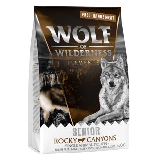 Wolf of Wilderness SENIOR Sensitiv "Rocky Canyons" Freiland-Rind - getreidefrei - 300 g