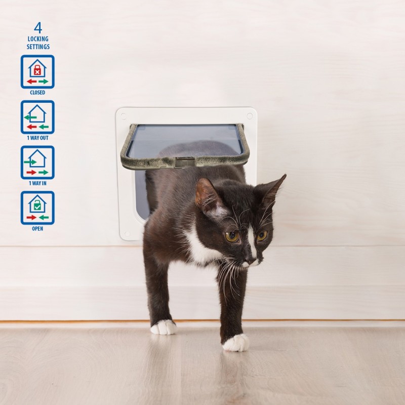 Katzenklappe mit Tunnel Duvoplus