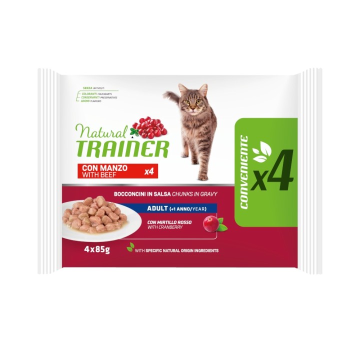 Natural Trainer Adult  - 4 x 85 g Rind