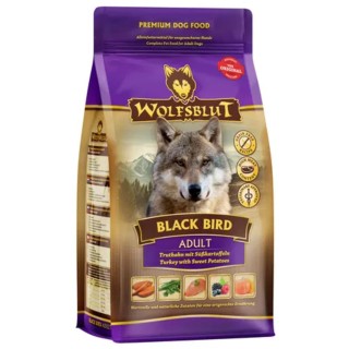 WOLFSBLUT Hundetrockenfutter Black Bird Adult Truthahn & Süßkartoffel - 500 g