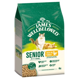 James Wellbeloved Senior Cat Hypoallergenic Truthahn & Reis - 4 kg