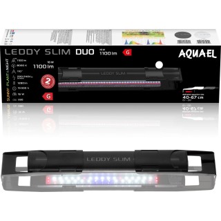 Aquael Leddy Slim Duo 16 W Sunny Plant & Night 2.0 - Schwarz