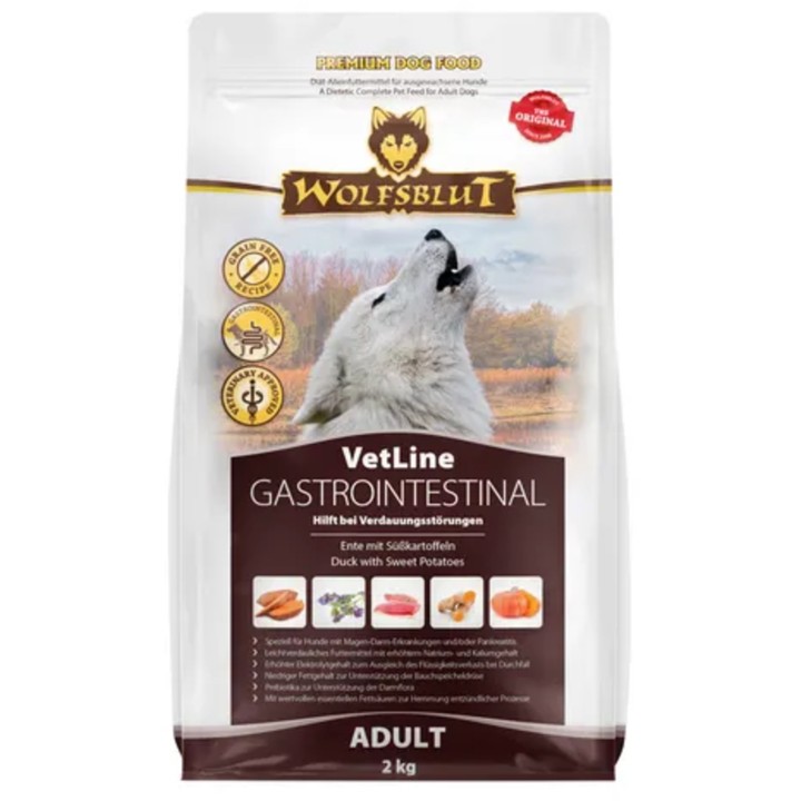 WOLFSBLUT Hundetrockenfutter VetLine Gastrointestinal - 2 kg