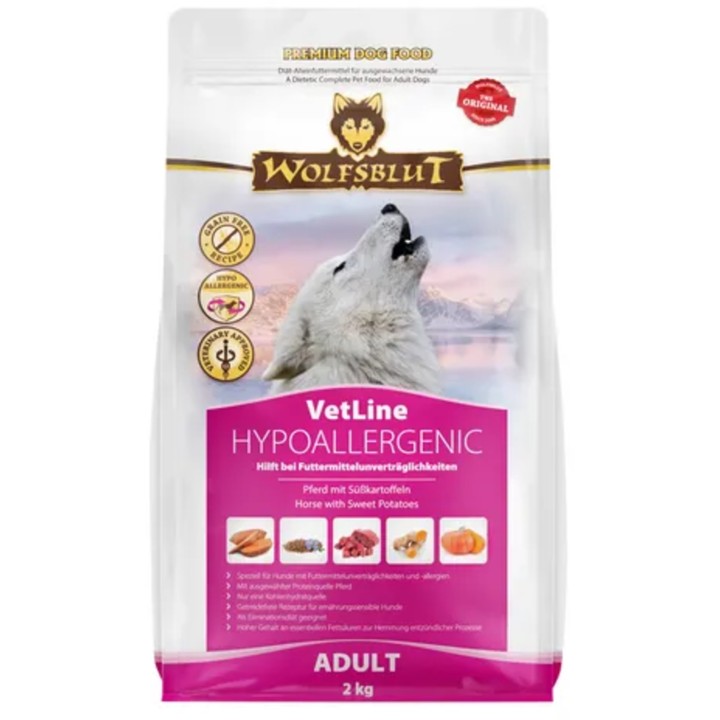 WOLFSBLUT Hundetrockenfutter VetLine Hypoallergenic - 2 kg