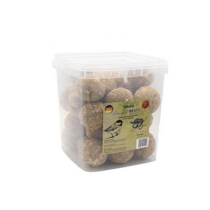 Eggersmann volaris - Heiner's Beste ERDNUSSkugel - Meisenknödel ohne Netz 30 Stk.