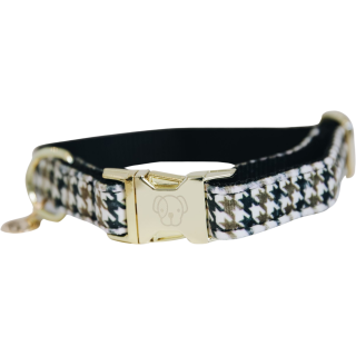 Kentucky Dogwear Hundehalsband "Pied-de-Poule" braun - XS