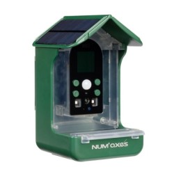 Numaxes Vogelfutterstation mit Kamera - L 10 x B 11 x H 17 cm