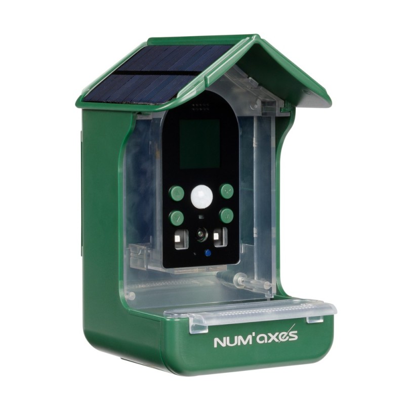 Numaxes Vogelfutterstation mit Kamera - L 10 x B 11 x H 17 cm