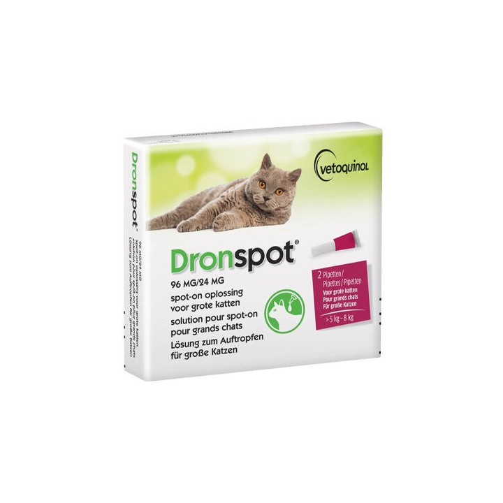 Dronspot Cat - für kleine Katzen - 2 Pipetten