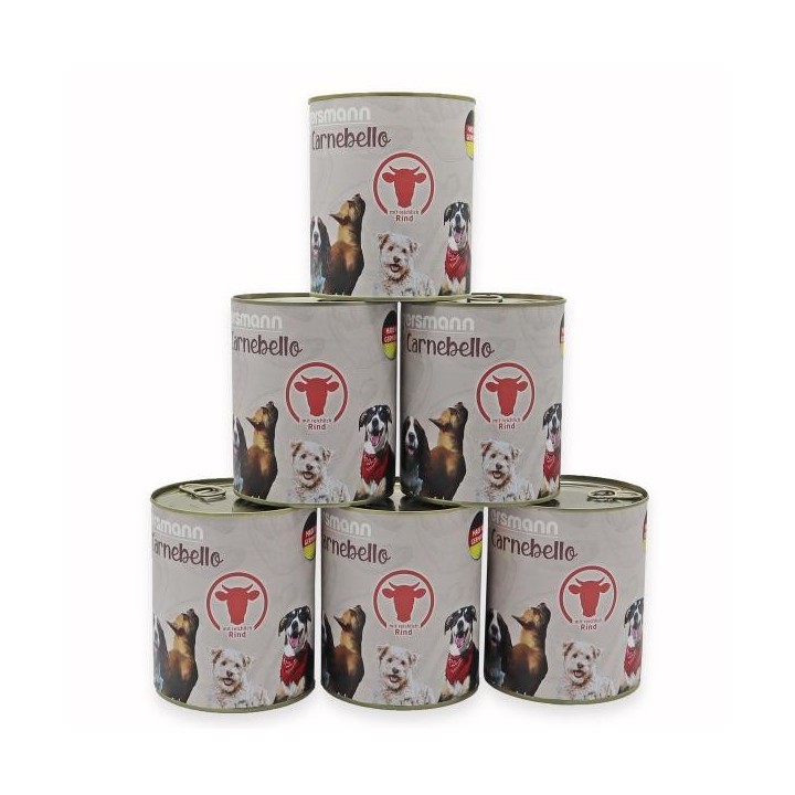 Eggersmann Carnebello - Nassfutter mit Rind 6 x 800g