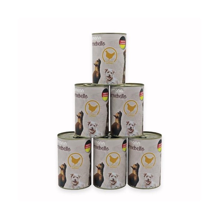 Eggersmann Carnebello - Nassfutter mit Geflügel 6 x 400g