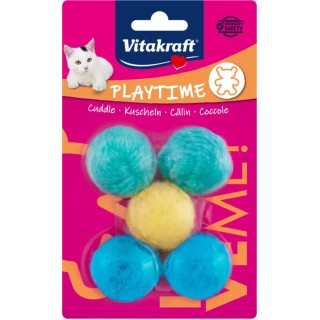 Vitakraft Plüschbälle mit Schelle - 1 Stk