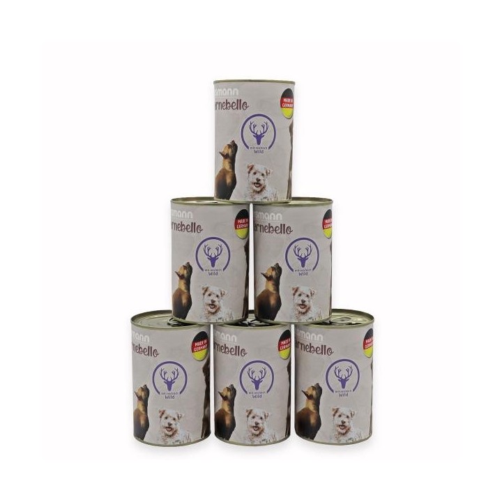 Eggersmann Carnebello - Nassfutter mit Wild 6 x 400g