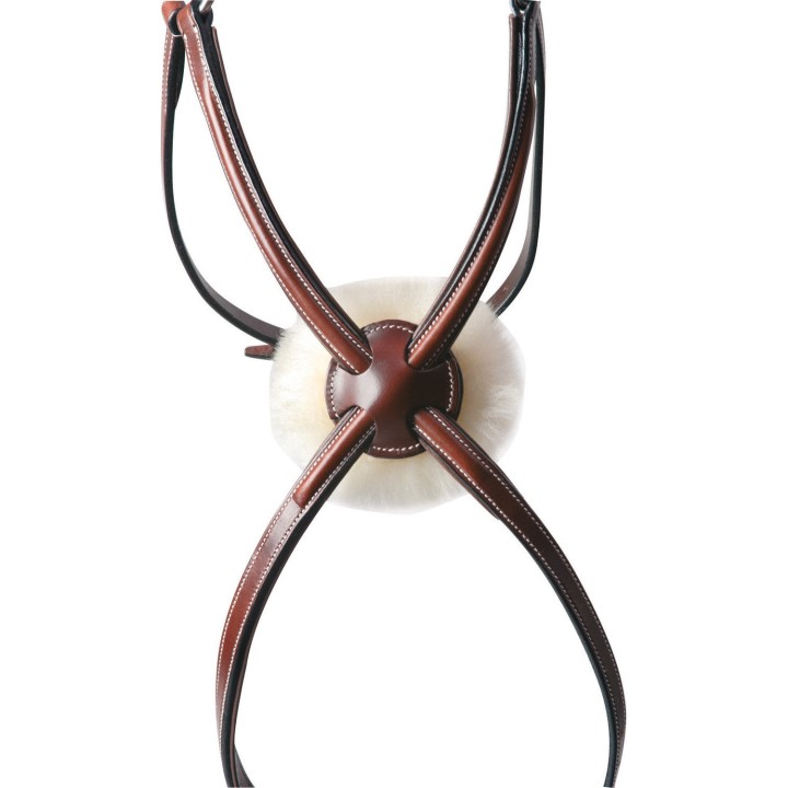Gekreuztes Reithalfter aus Schafsfell Mexiko HorseGuard